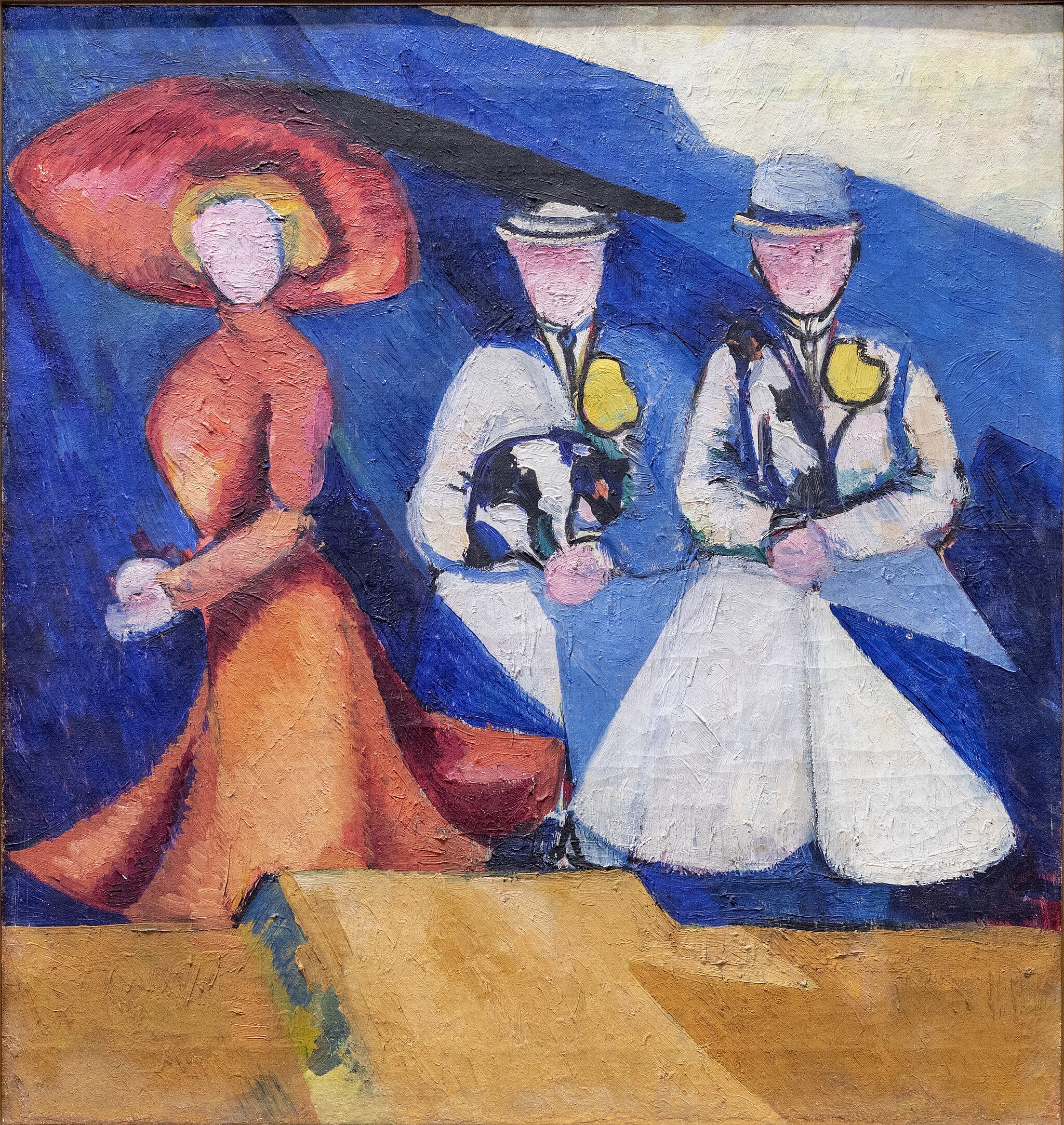 Three women figures